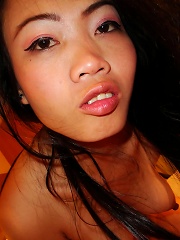 Thai brunette gets her face and pussy fucked